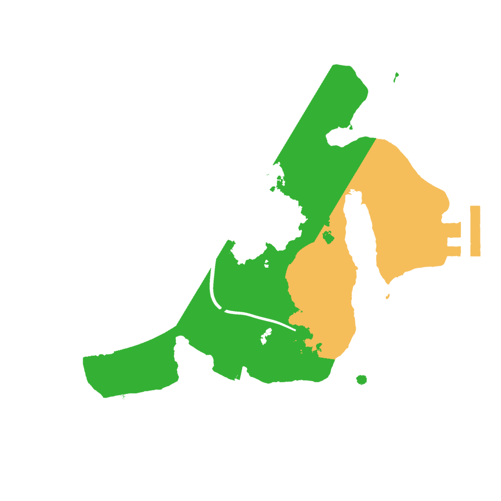 Biome Rust Map: Procedural Map, Size: 2000, Seed: 1183458851