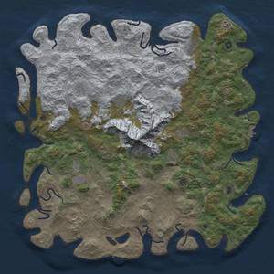 Thumbnail Rust Map: Procedural Map, Size: 5500, Seed: 1193290, 19 Monuments