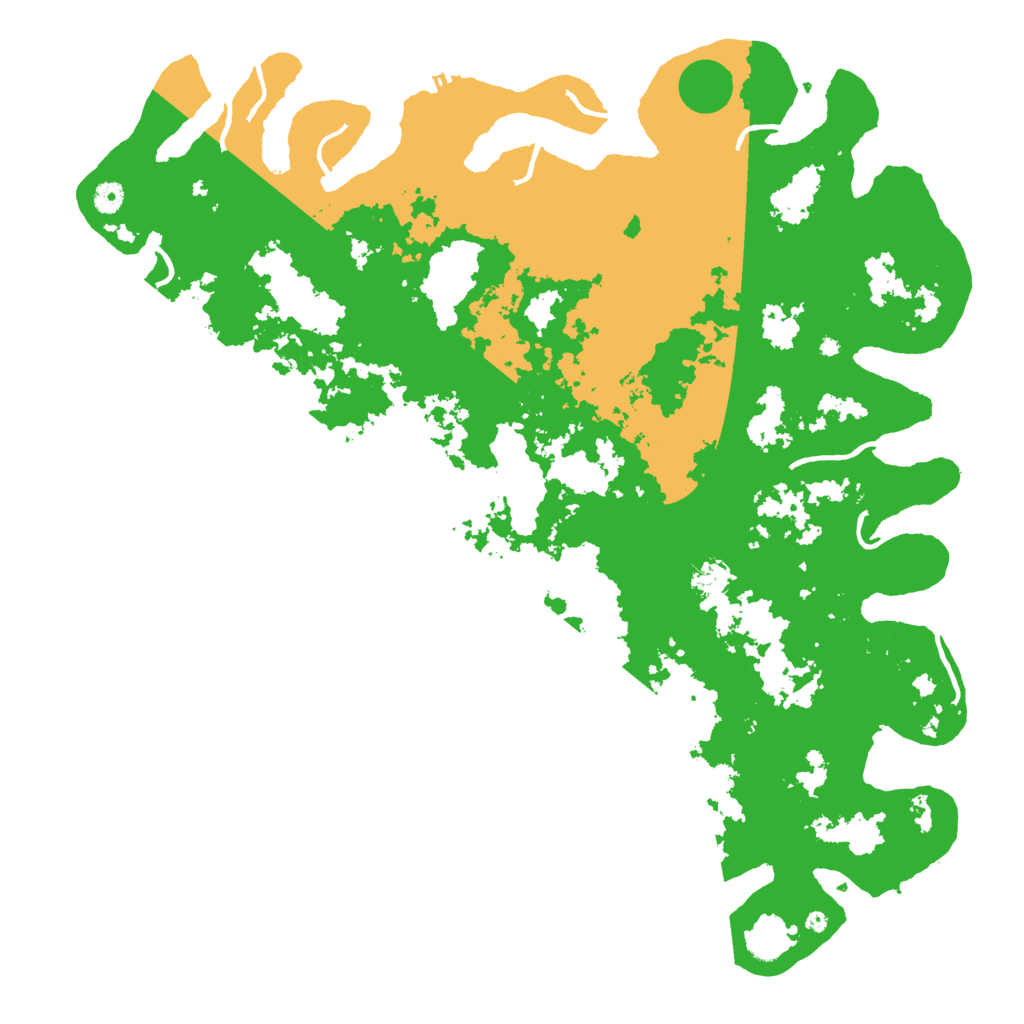 Biome Rust Map: Procedural Map, Size: 5000, Seed: 543352770
