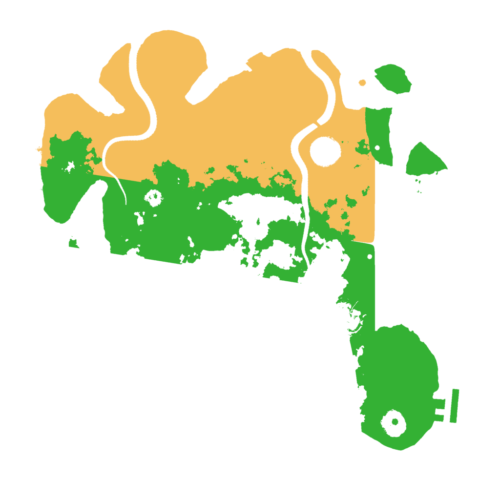 Biome Rust Map: Procedural Map, Size: 3000, Seed: 7796