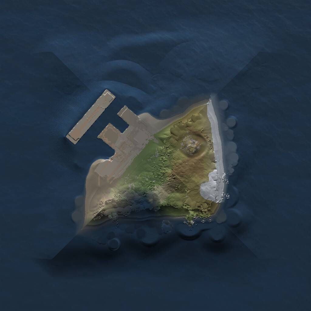 Rust Map: Procedural Map, Size: 1000, Seed: 1087685698, 2 Monuments