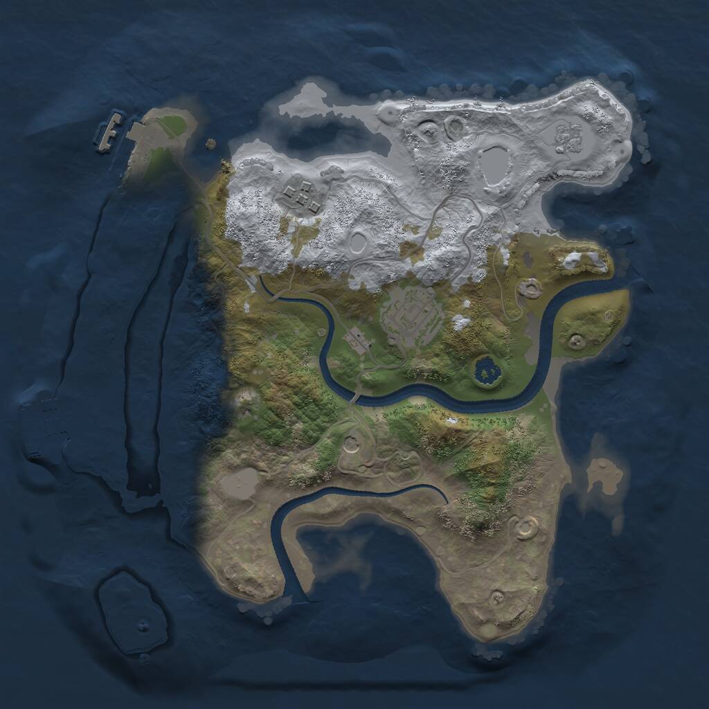 Rust Map: Procedural Map, Size: 2700, Seed: 600, 7 Monuments