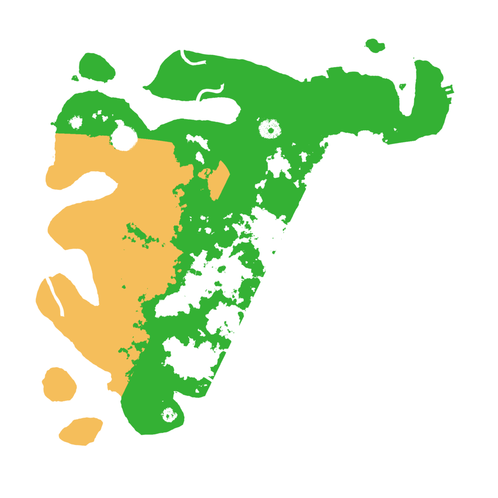 Biome Rust Map: Procedural Map, Size: 3600, Seed: 4227654