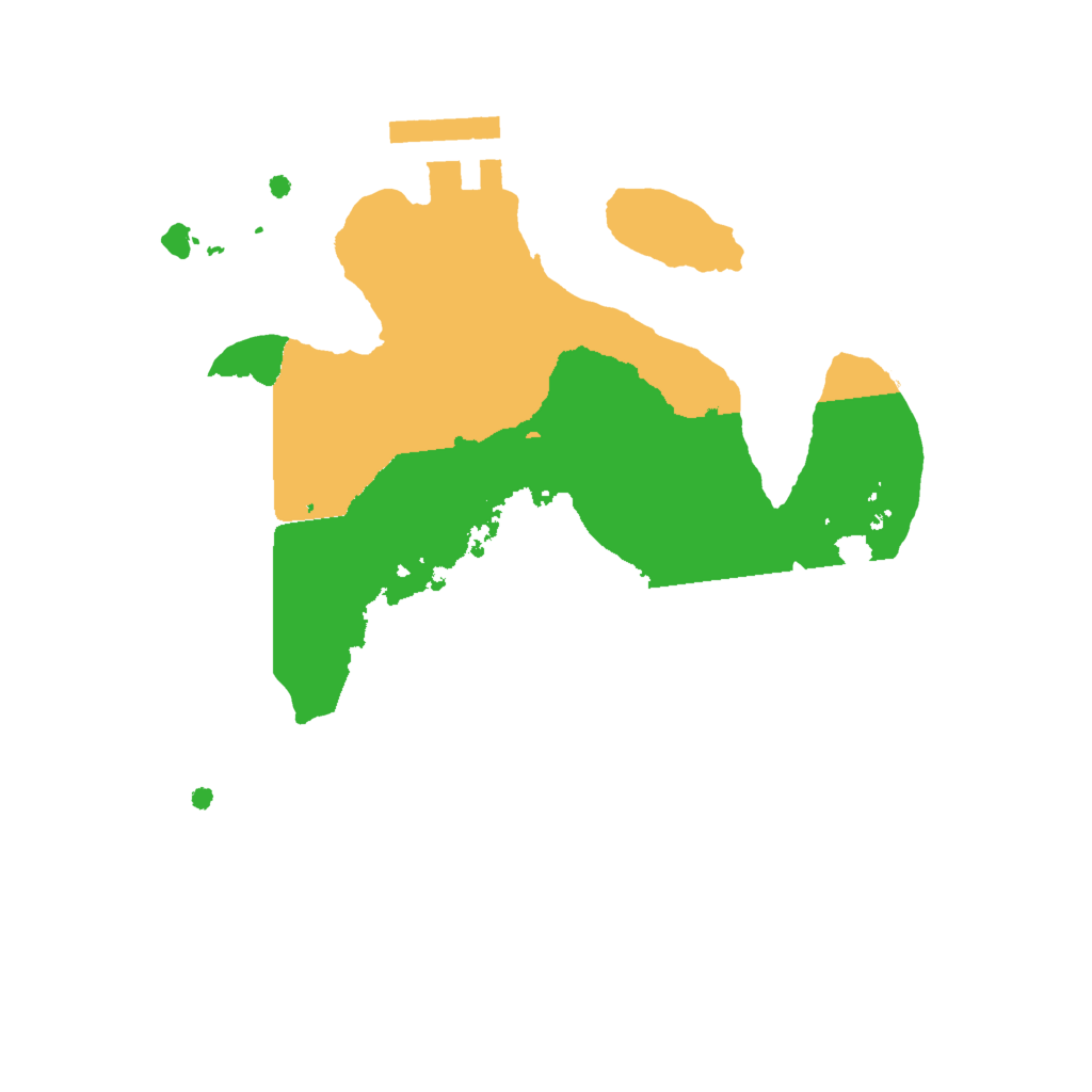 Biome Rust Map: Procedural Map, Size: 2000, Seed: 1161559552