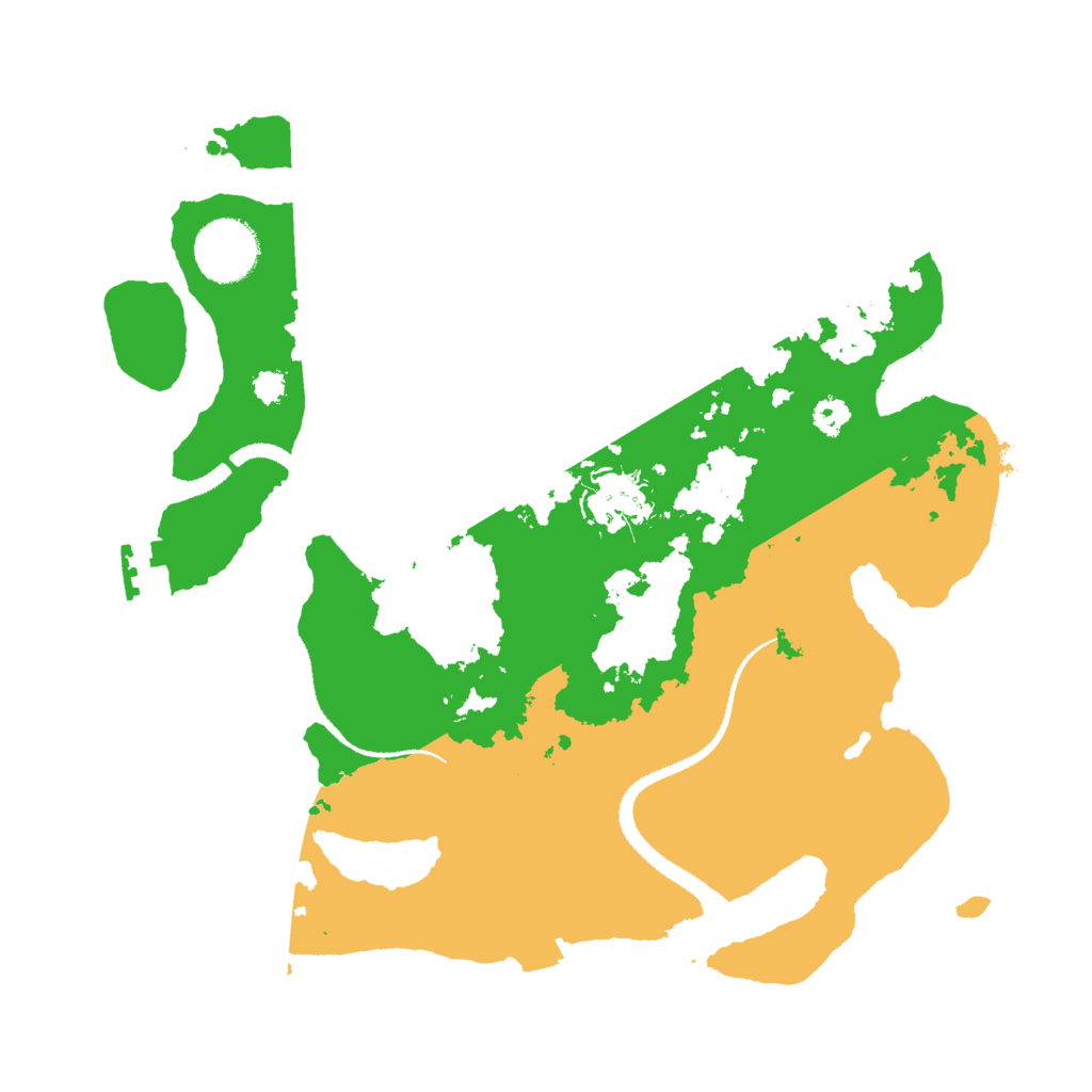 Biome Rust Map: Procedural Map, Size: 3000, Seed: 27521