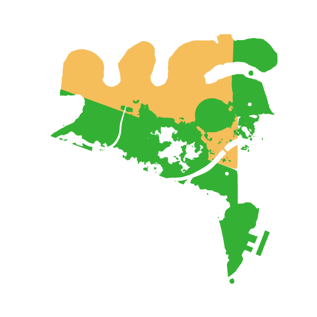 Biome Rust Map: Procedural Map, Size: 2500, Seed: 1212