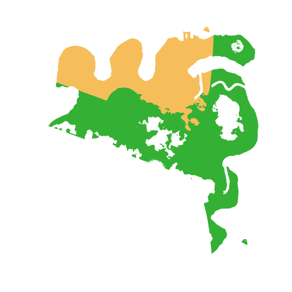 Biome Rust Map: Procedural Map, Size: 2500, Seed: 1212