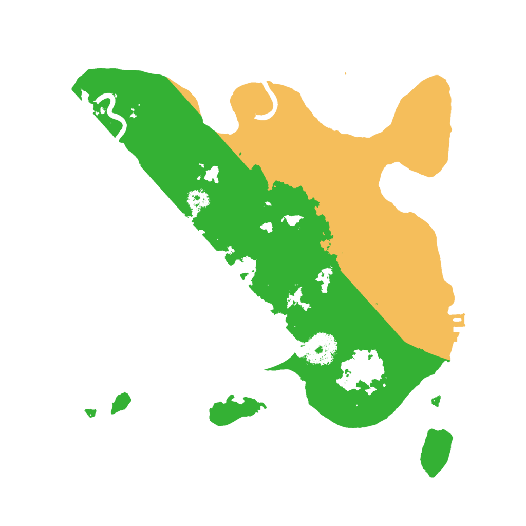 Biome Rust Map: Procedural Map, Size: 2500, Seed: 439598300