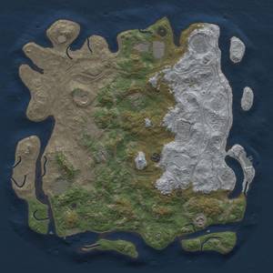 Thumbnail Rust Map: Procedural Map, Size: 4300, Seed: 782653711, 18 Monuments