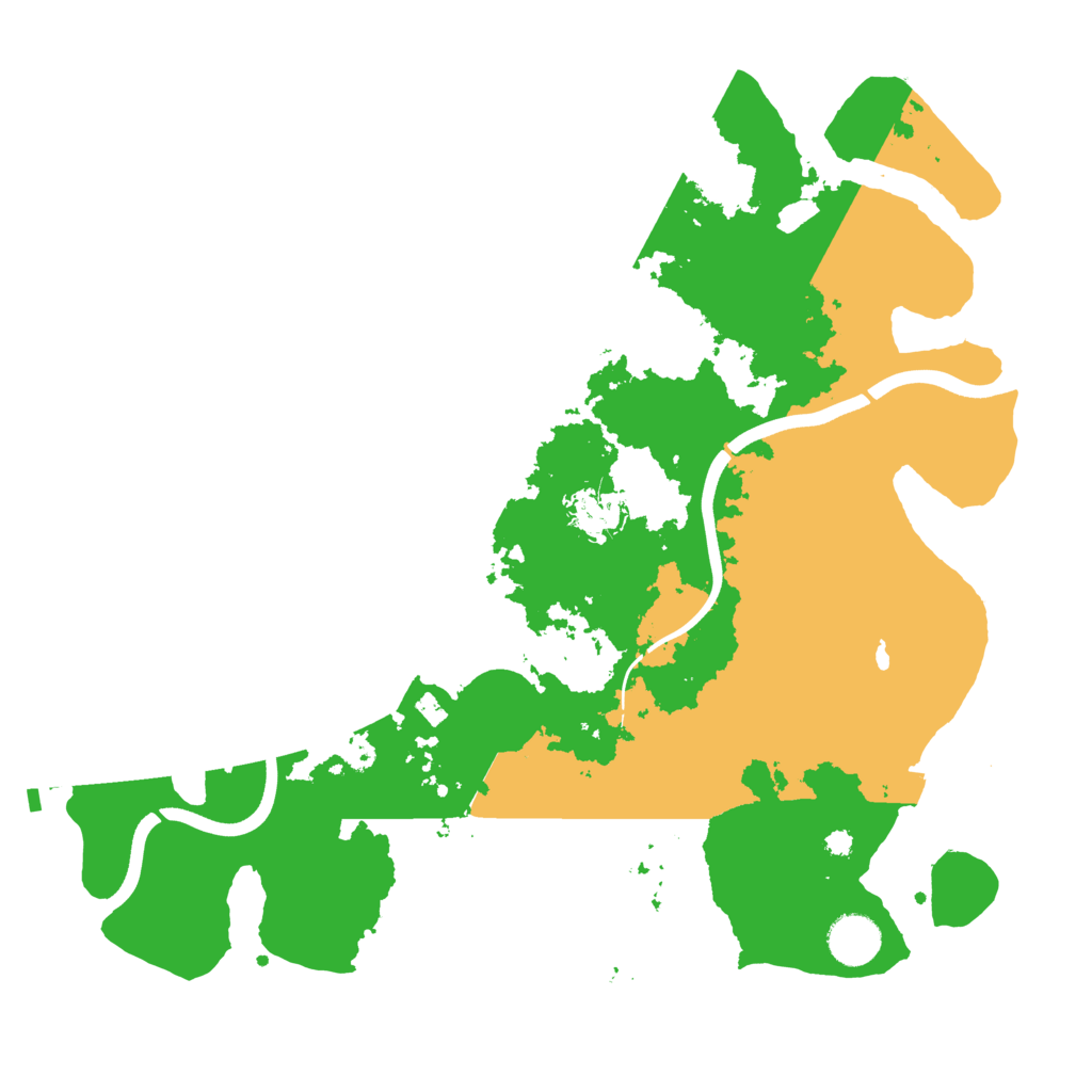 Biome Rust Map: Procedural Map, Size: 3700, Seed: 319550800