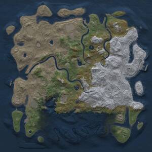 Thumbnail Rust Map: Procedural Map, Size: 4700, Seed: 71261, 17 Monuments