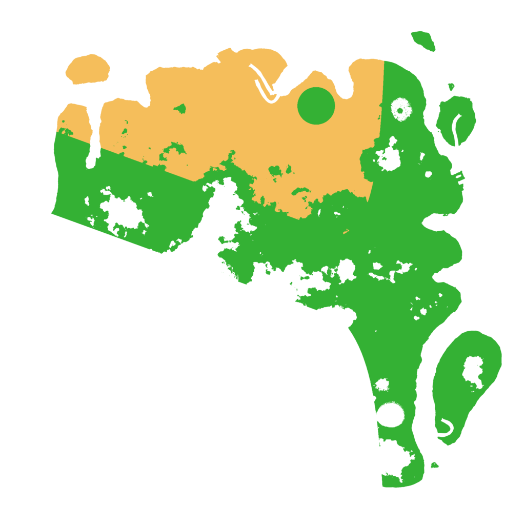 Biome Rust Map: Procedural Map, Size: 3700, Seed: 32963212