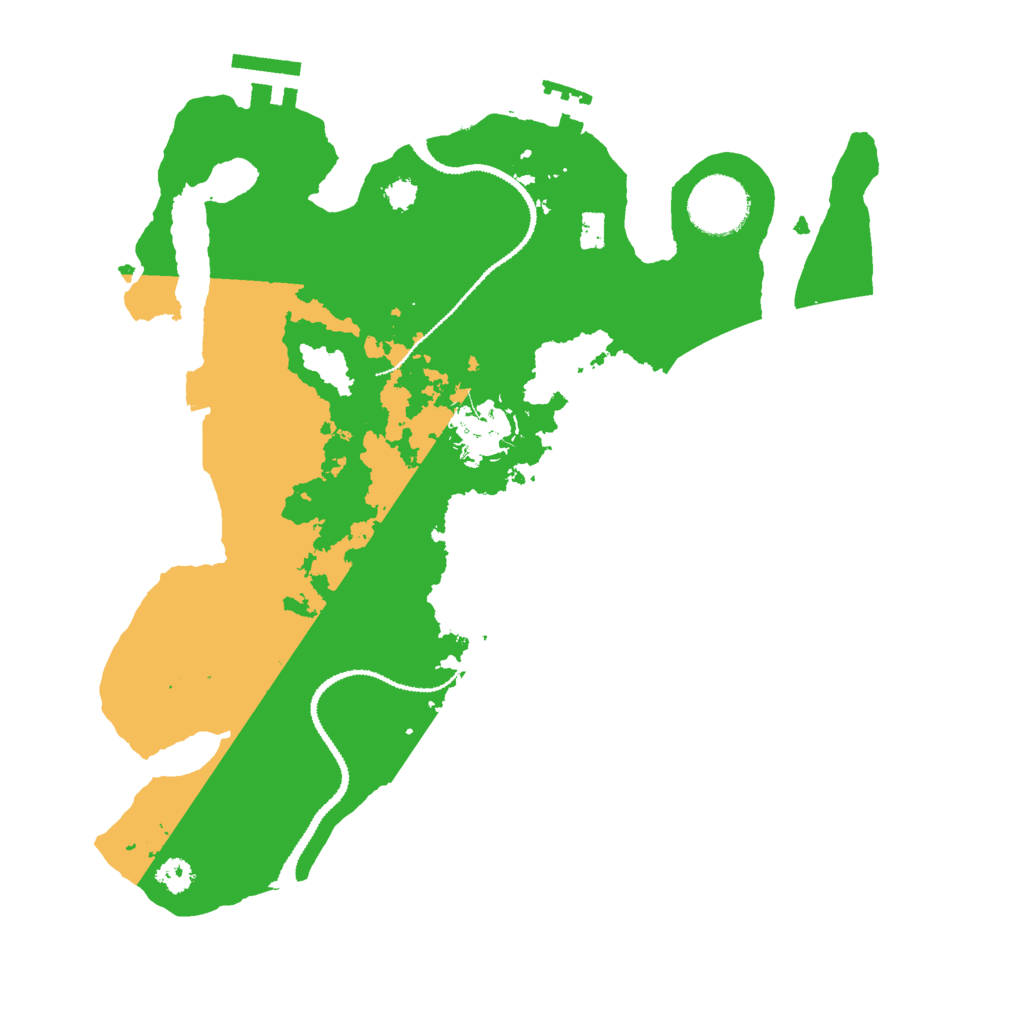 Biome Rust Map: Procedural Map, Size: 3000, Seed: 22521