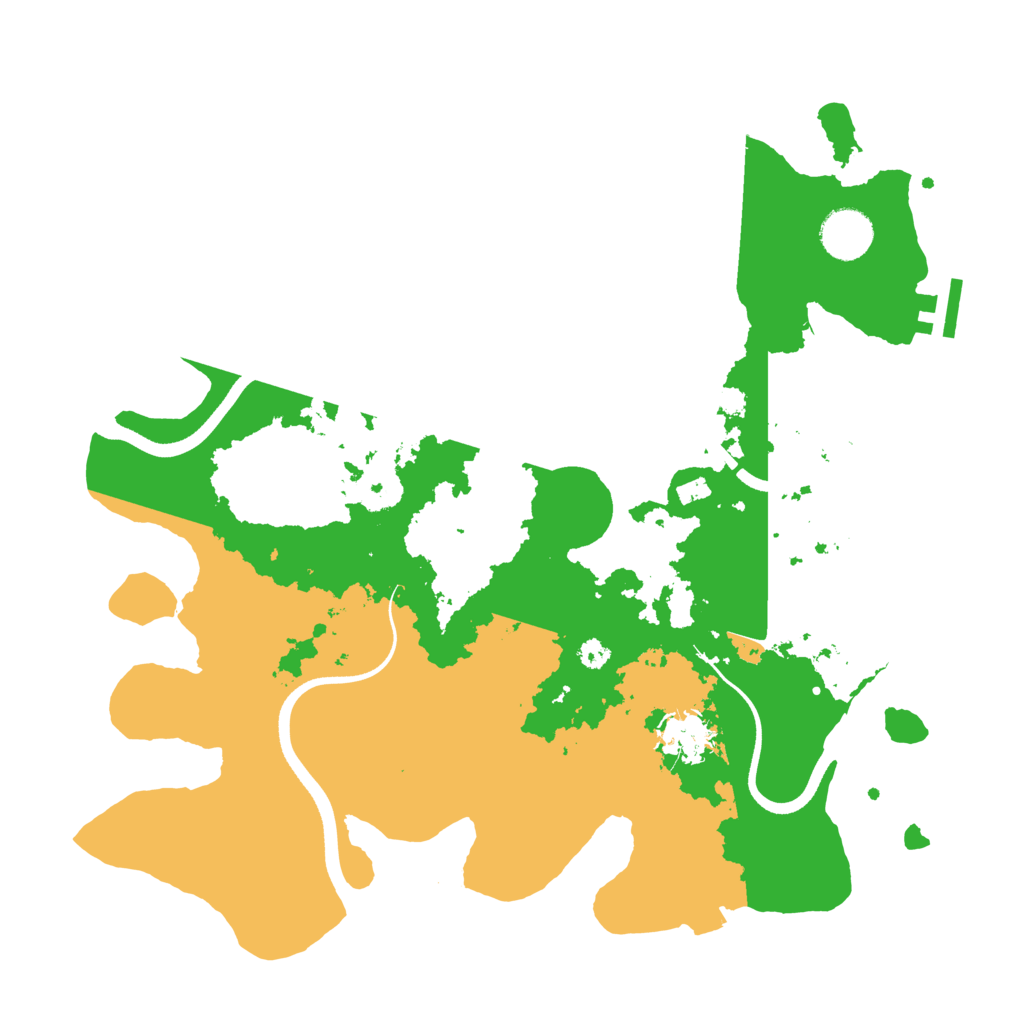 Biome Rust Map: Procedural Map, Size: 3500, Seed: 484234968