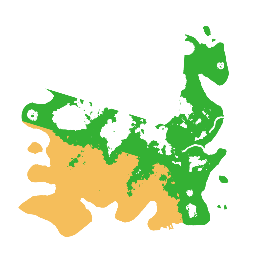 Biome Rust Map: Procedural Map, Size: 3500, Seed: 484234968