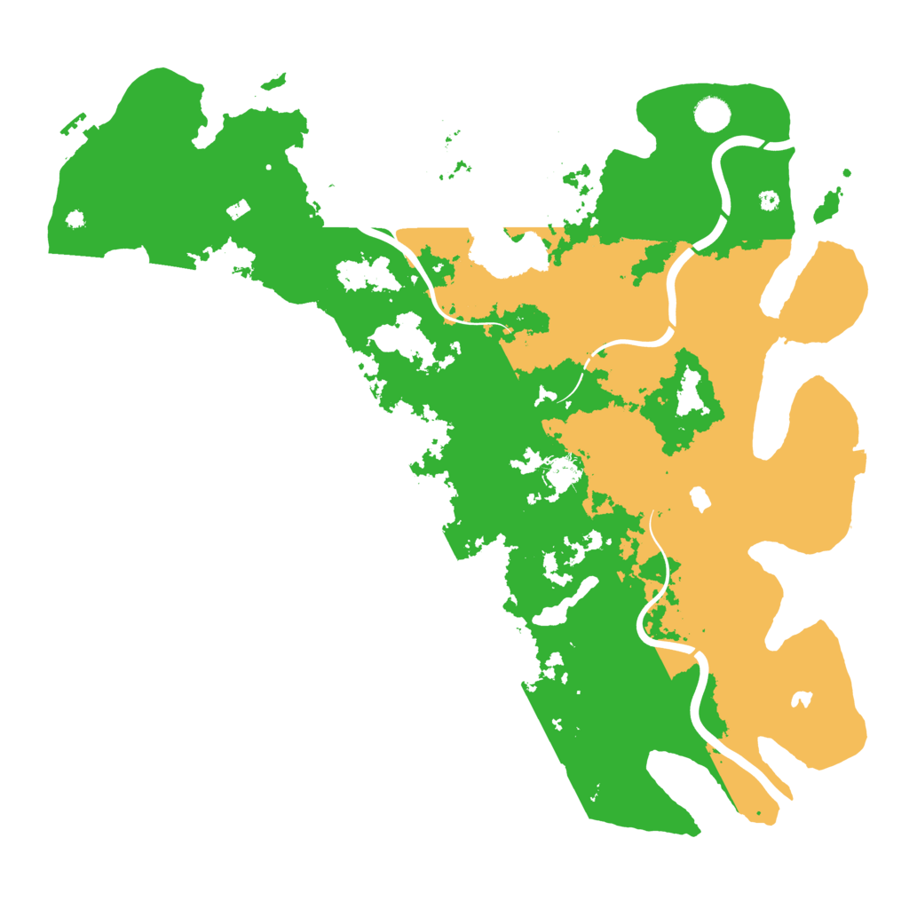 Biome Rust Map: Procedural Map, Size: 4500, Seed: 881597529