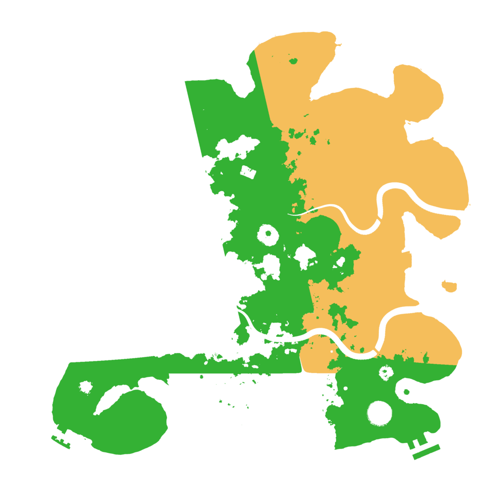 Biome Rust Map: Procedural Map, Size: 3550, Seed: 54802284