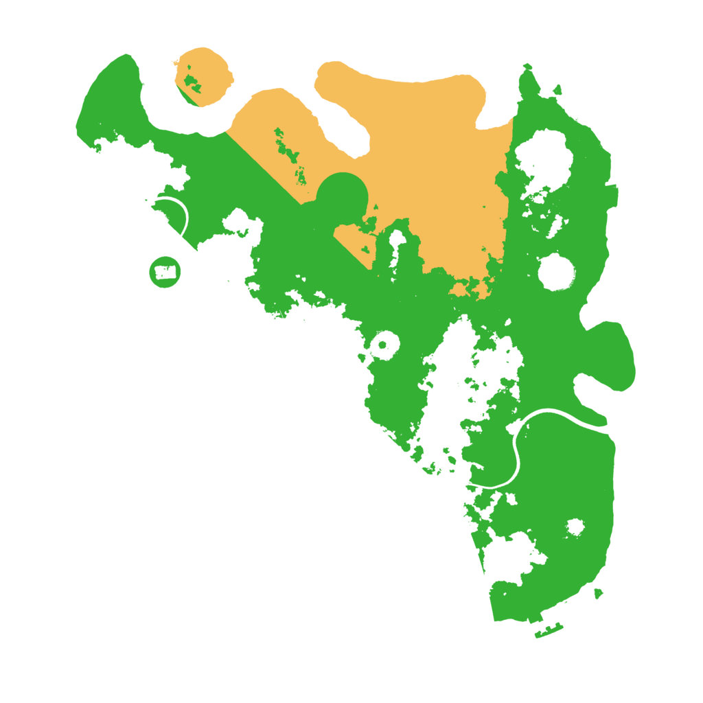 Biome Rust Map: Procedural Map, Size: 3650, Seed: 90905888