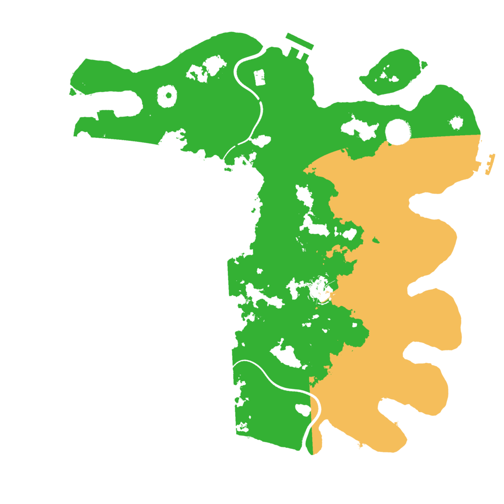 Biome Rust Map: Procedural Map, Size: 3500, Seed: 891486083