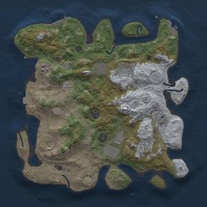 Thumbnail Rust Map: Procedural Map, Size: 3500, Seed: 162596819, 16 Monuments