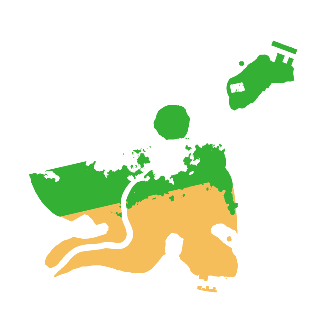 Biome Rust Map: Procedural Map, Size: 2500, Seed: 594375