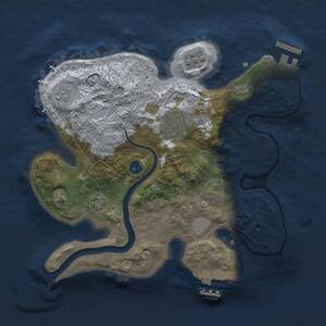 Thumbnail Rust Map: Procedural Map, Size: 2500, Seed: 594375, 8 Monuments