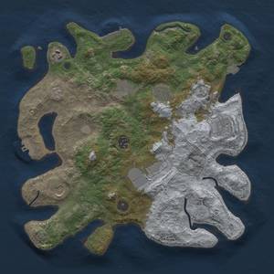 Thumbnail Rust Map: Procedural Map, Size: 3600, Seed: 317, 16 Monuments