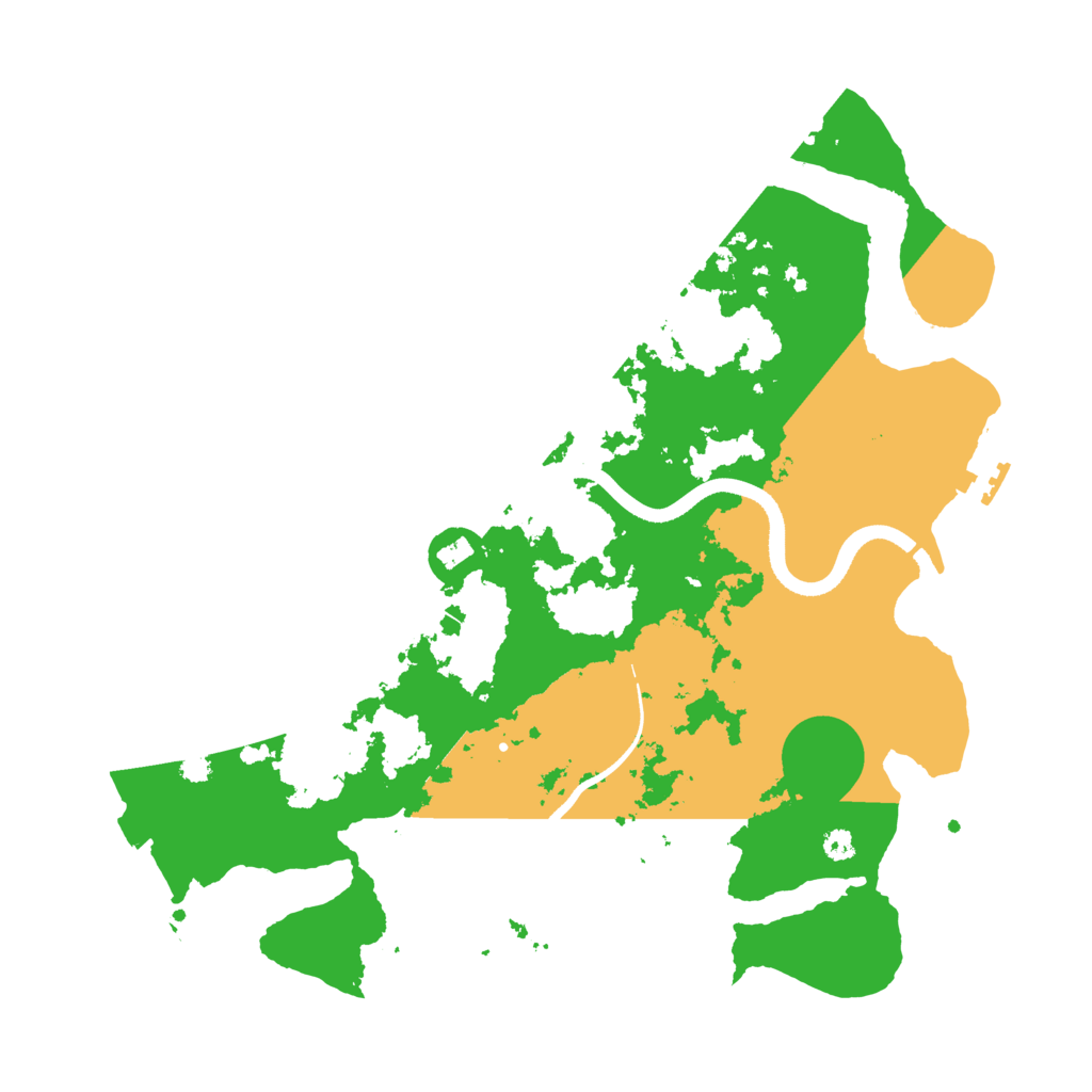 Biome Rust Map: Procedural Map, Size: 3500, Seed: 88473893