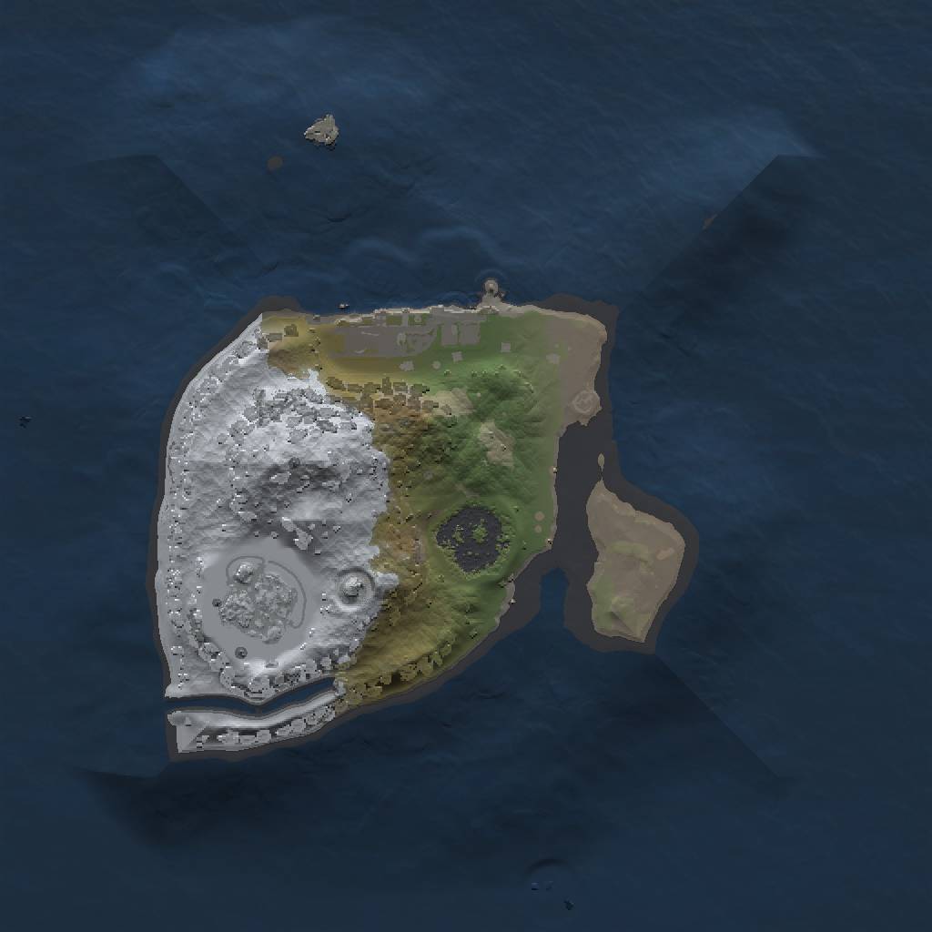 Rust Map: Procedural Map, Size: 1500, Seed: 1222, 5 Monuments