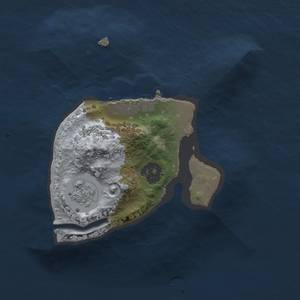 Thumbnail Rust Map: Procedural Map, Size: 1500, Seed: 1222, 5 Monuments