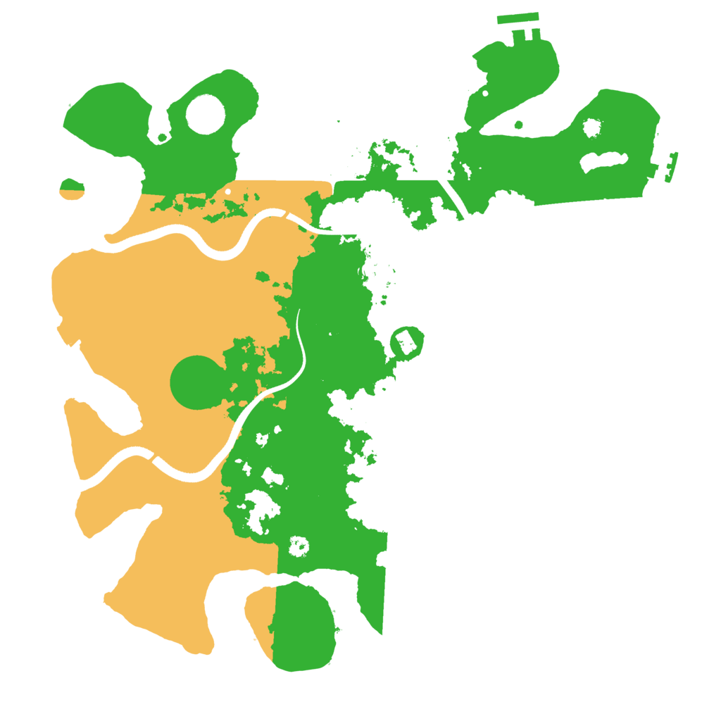 Biome Rust Map: Procedural Map, Size: 3500, Seed: 1705557612
