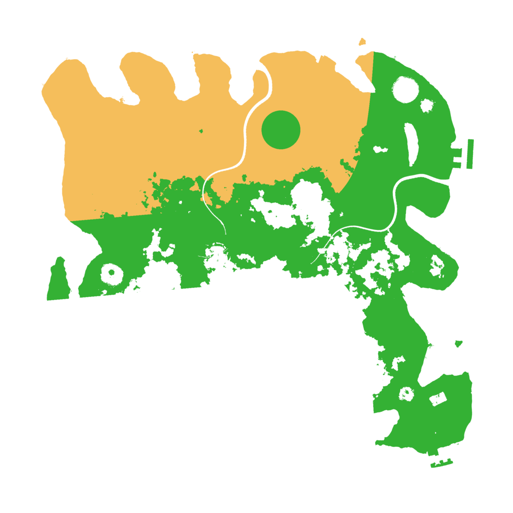 Biome Rust Map: Procedural Map, Size: 3500, Seed: 54204157