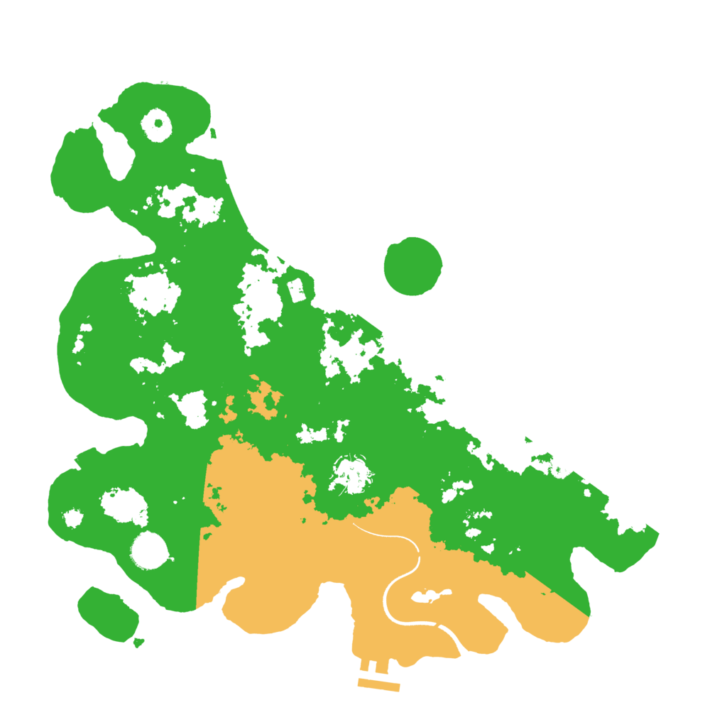 Biome Rust Map: Procedural Map, Size: 3500, Seed: 20240304