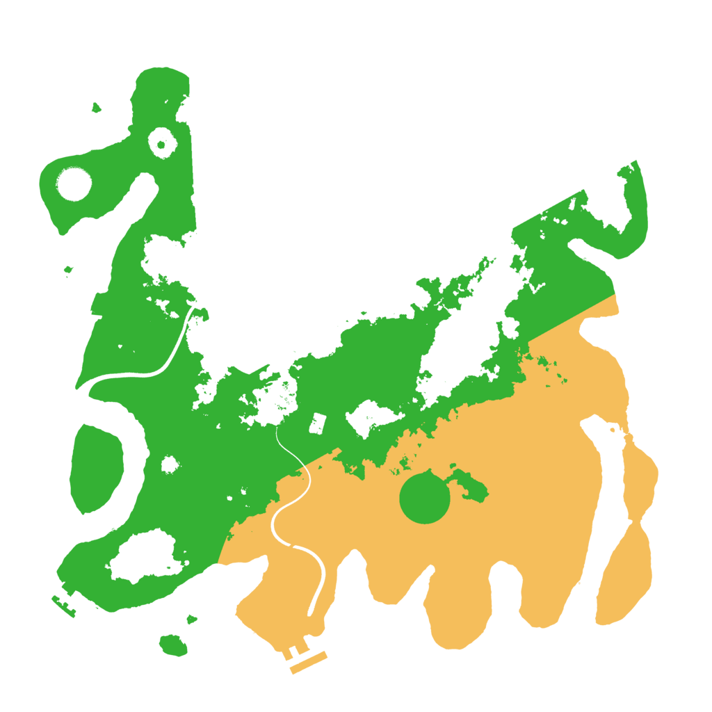 Biome Rust Map: Procedural Map, Size: 3700, Seed: 76861368