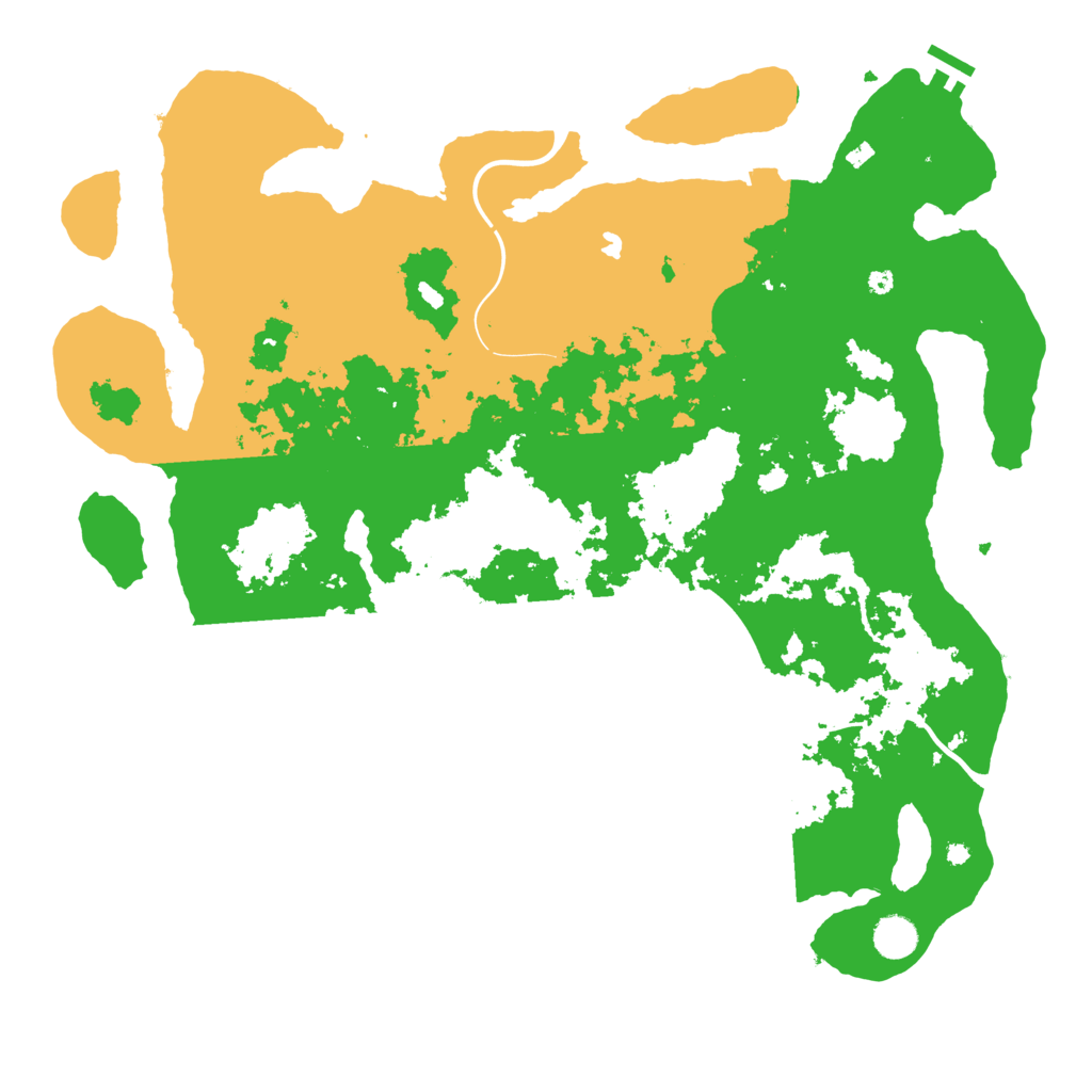 Biome Rust Map: Procedural Map, Size: 4400, Seed: 77698492