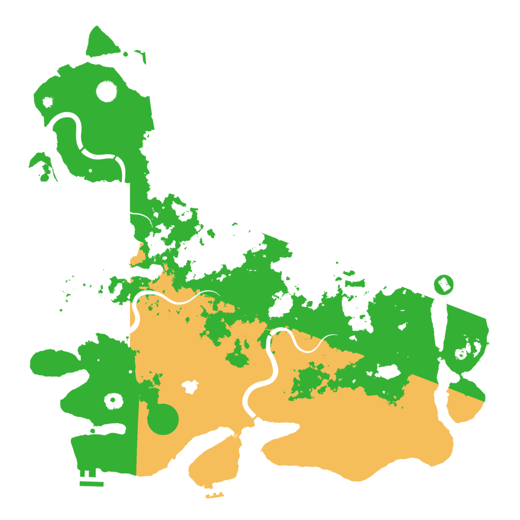 Biome Rust Map: Procedural Map, Size: 4400, Seed: 79893909