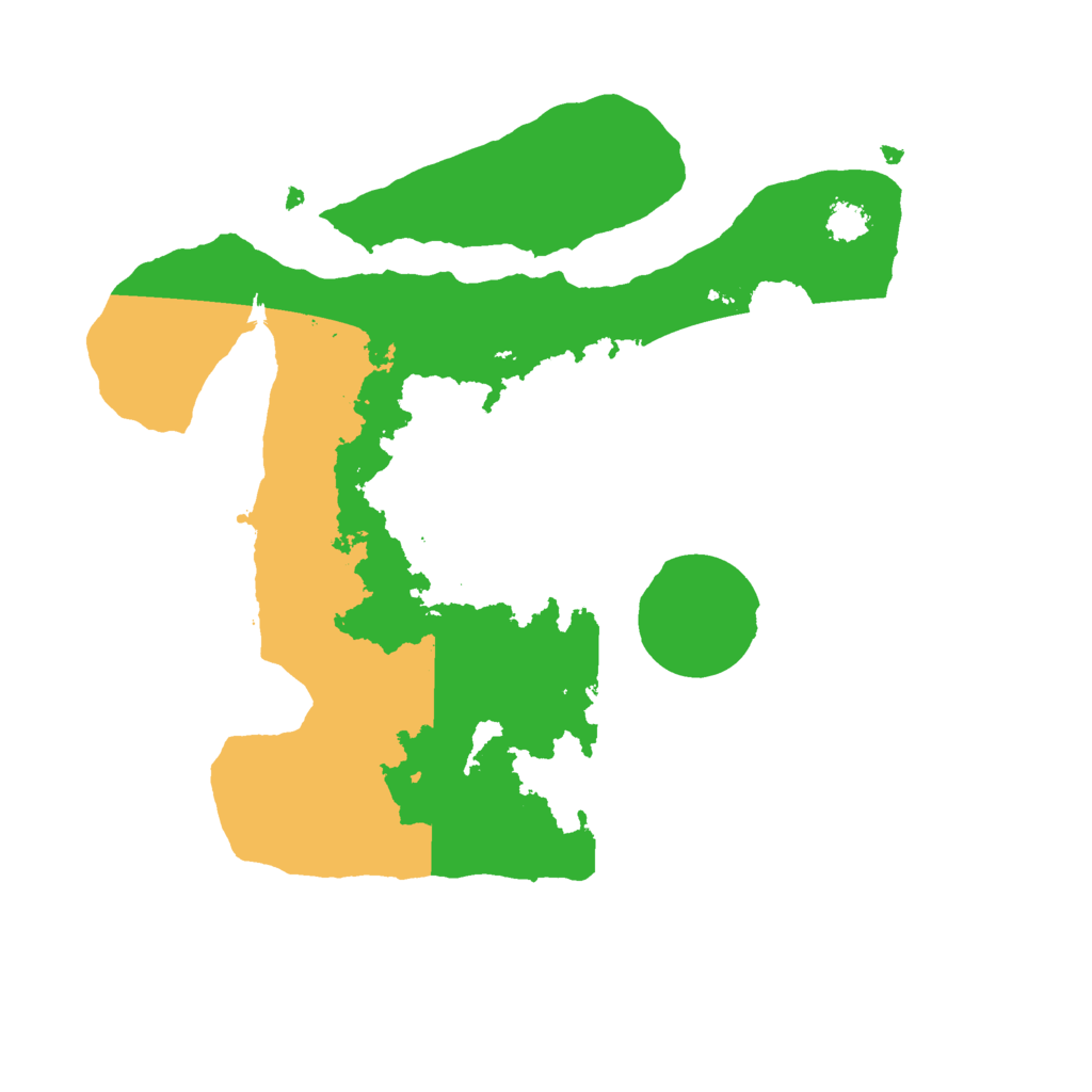 Biome Rust Map: Procedural Map, Size: 2500, Seed: 554411098