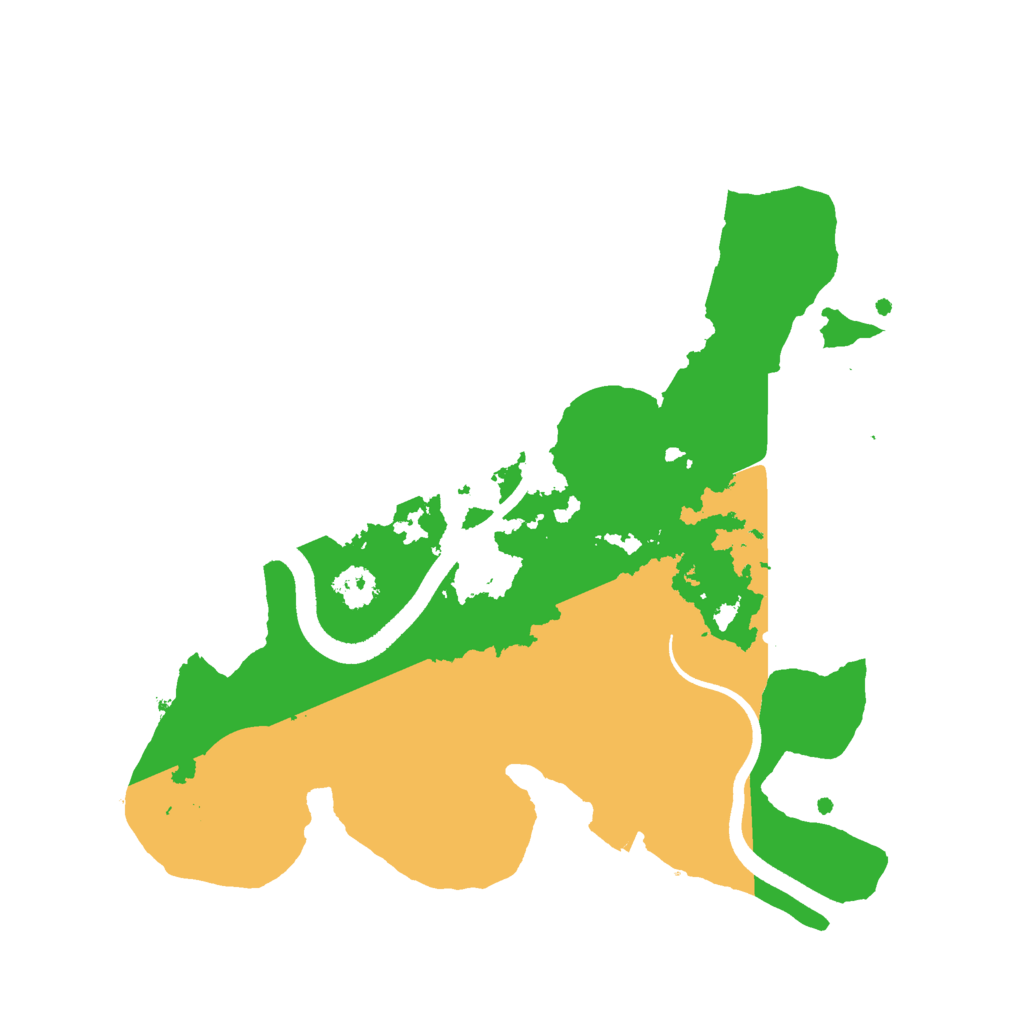 Biome Rust Map: Procedural Map, Size: 2500, Seed: 584925814