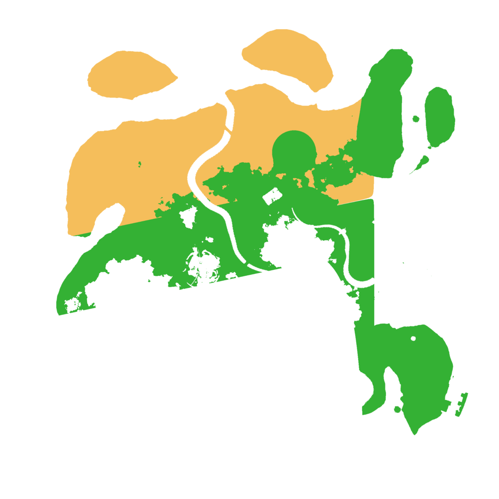 Biome Rust Map: Procedural Map, Size: 3000, Seed: 24670