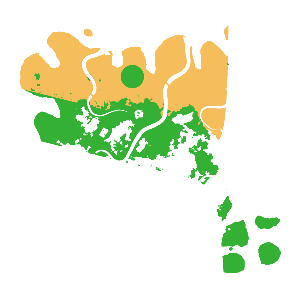 Biome Rust Map: Procedural Map, Size: 3500, Seed: 2116999