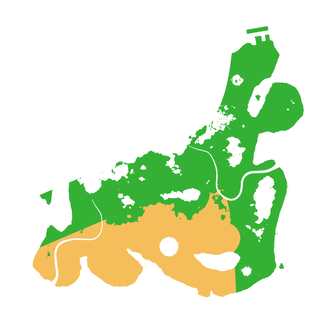 Biome Rust Map: Procedural Map, Size: 3000, Seed: 584925814