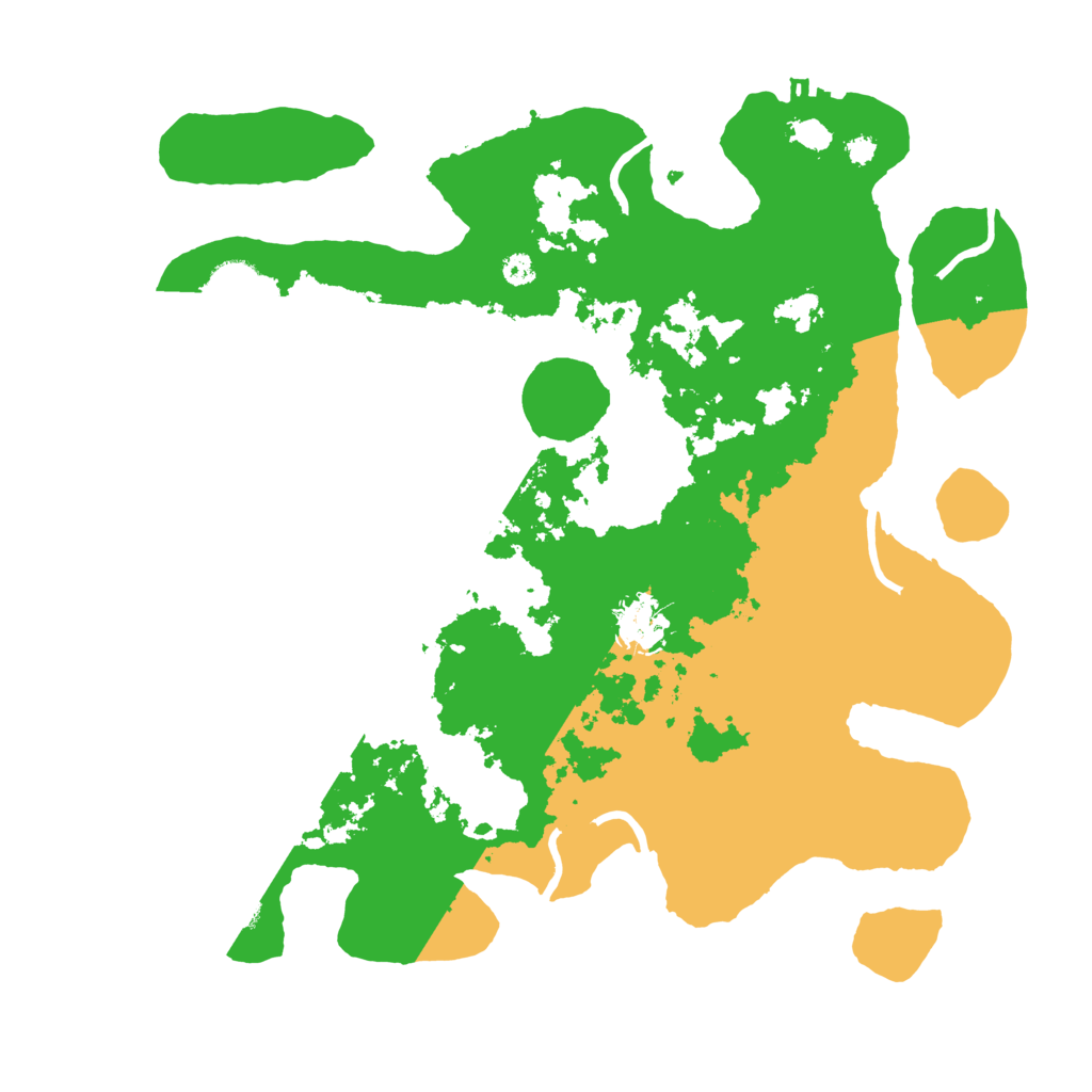 Biome Rust Map: Procedural Map, Size: 3500, Seed: 624656214