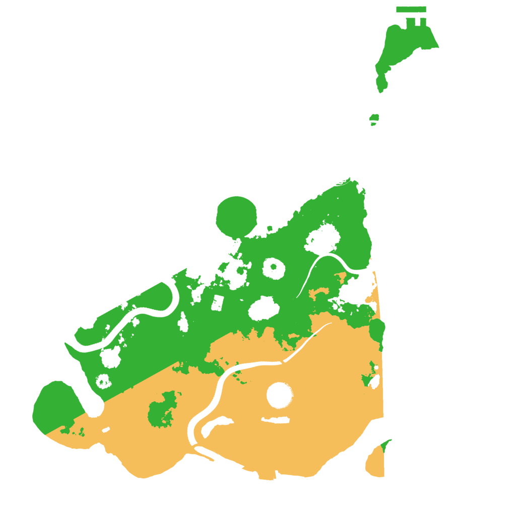 Biome Rust Map: Procedural Map, Size: 3500, Seed: 574294935