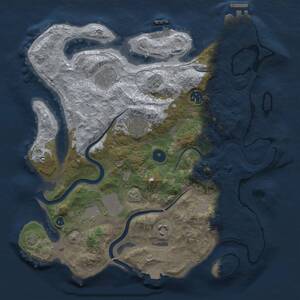 Thumbnail Rust Map: Procedural Map, Size: 3500, Seed: 574294935, 12 Monuments