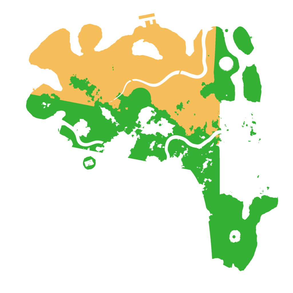 Biome Rust Map: Procedural Map, Size: 3700, Seed: 8037604