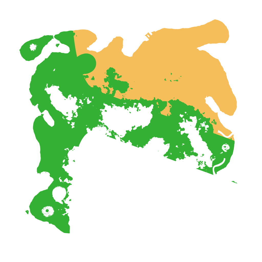 Biome Rust Map: Procedural Map, Size: 3500, Seed: 960753134