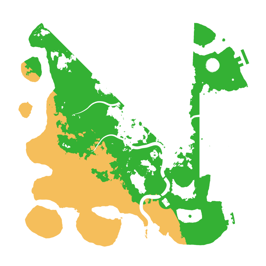 Biome Rust Map: Procedural Map, Size: 3500, Seed: 44925524