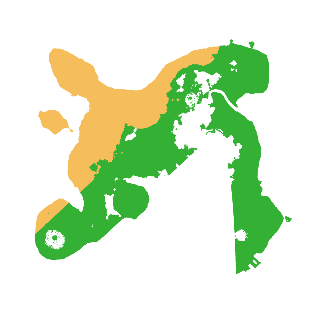 Biome Rust Map: Procedural Map, Size: 2500, Seed: 737152075