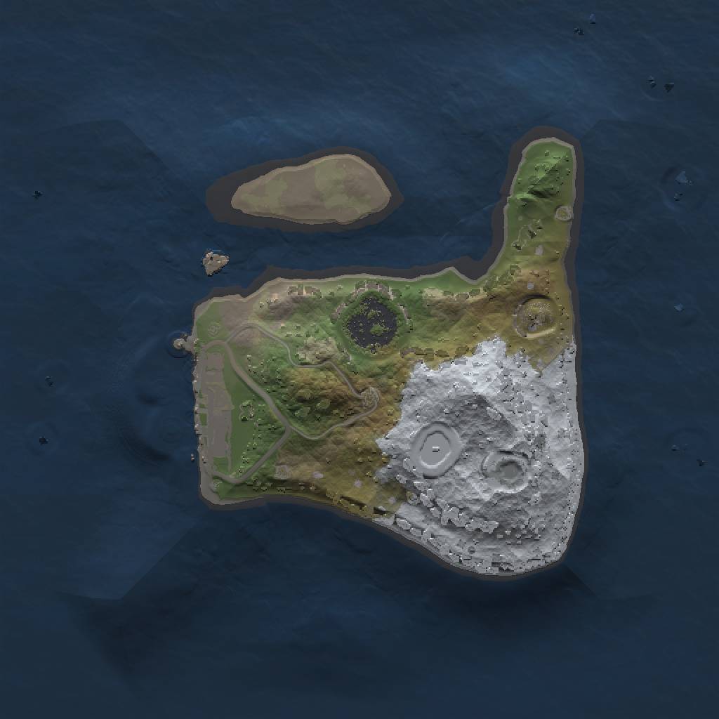 Rust Map: Procedural Map, Size: 1500, Seed: 714724655, 4 Monuments