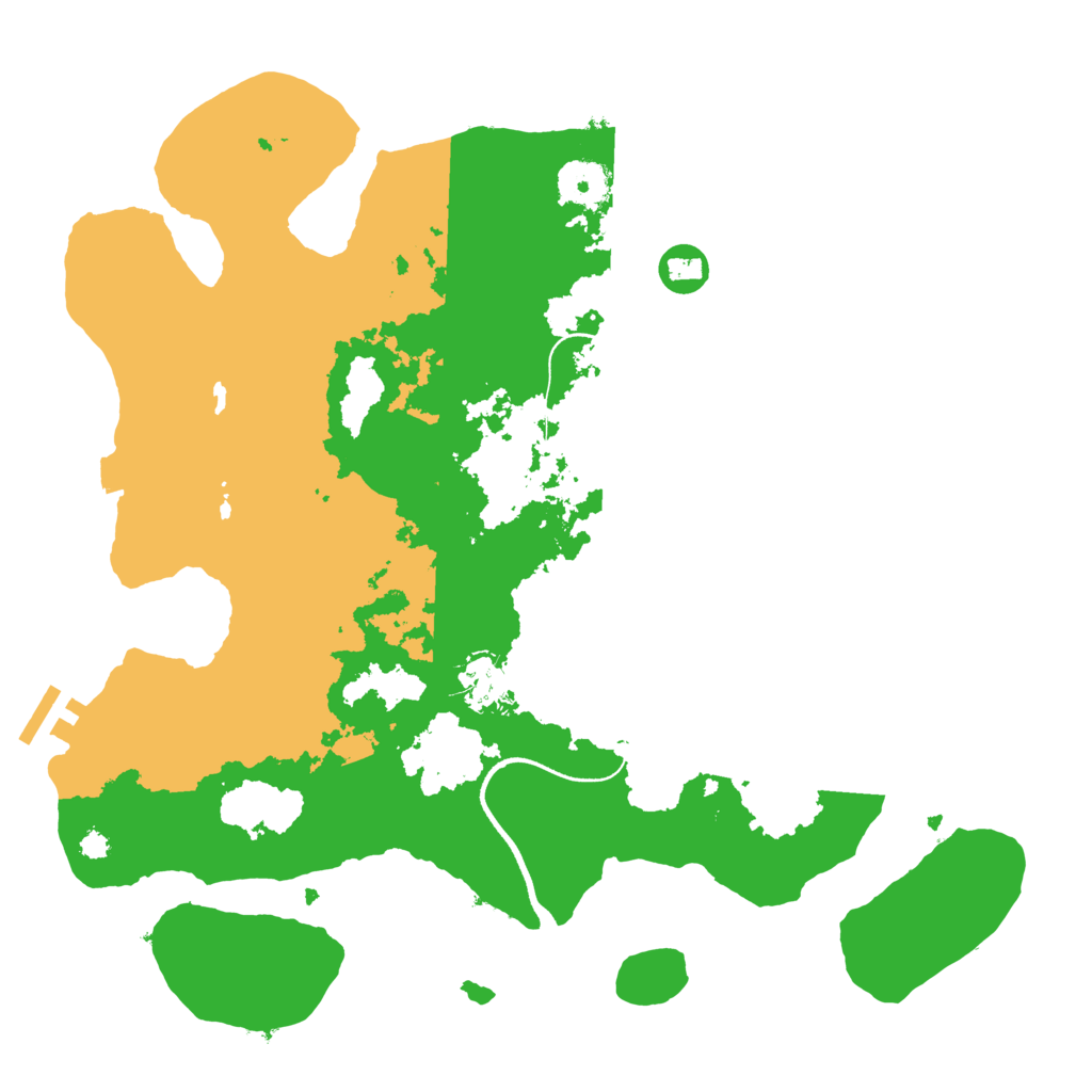 Biome Rust Map: Procedural Map, Size: 3500, Seed: 74054784